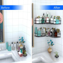 Metal Shower Shelf, Shower Shelf without Drilling (2 Pc) - Justgrabit Inc.