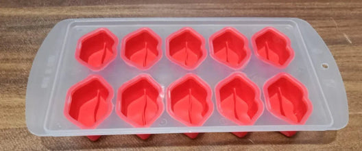Silicone Mold Ice Cube Tray Creative Sweet Multi Type Ice Tray, Ice Cube Trays Multi Fruit Shape Ice Tray (1 Pc) - justgrabit.in | Just Grab It