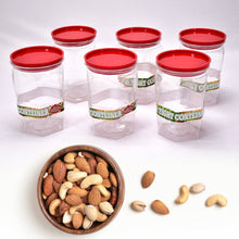 Air Tight Kitchen Storage Container (Approx - 1100Ml, Set of 6pcs) - justgrabit.in | Just Grab It