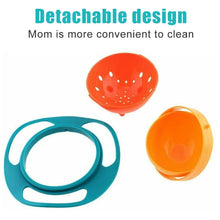 Portable Non Spill Feeding Toddler Gyro Bowl 360 Degree Rotating Dish - Justgrabit Inc.