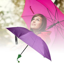 Vegetable shaped Folding Umbrella, Plastic Case Creative Fashion Folding Mini Sun Shade Rain Umbrella, Unique Umbrella, Sun & UV Protection, Cute Design (1 Pc) - justgrabit.in | Just Grab It