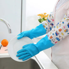 2 - Pair Large Blue Multipurpose Gloves – Ideal for Washing, Gardening & Cleaning - justgrabit.in | Just Grab It