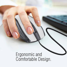 Wired Mouse for Laptop and Desktop Computer PC With Faster Response Time (Silver) - Justgrabit Inc.