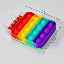 Square it Fidget Spiral Notebook Bubble Push Fidget Silicon Toy Book Stress Relief Anxiety School Stationery Notebook. - Justgrabit Inc.
