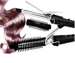 Hair Curling Iron Rod for Women (black), Hair accessories - Justgrabit Inc.