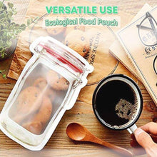 Plastics Transparent Jar Shaped Stand - up Pouch With Zipper - justgrabit.in | Just Grab It