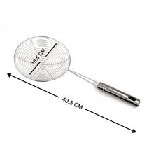 Large Oil Strainer To Get Perfect Fried Food Stuffs Easily Without Any Problem And Damage. - Justgrabit Inc.