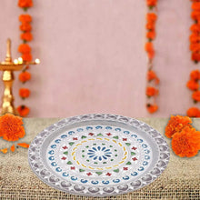 Silver Plated Pooja Thali - Justgrabit Inc.