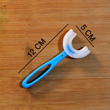 U - Shaped Toothbrush for Kids Manual Whitening Toothbrush Silicone Brush Head for Kids Children Infant Toothbrush For 2 - 6 Years - Justgrabit Inc.