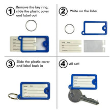 Wallet Keychain 10 pcs Set Plastic Key Custom Key Tags Key Ring Tags Numbered Key Tags Tags with Backpack Keychain - justgrabit.in | Just Grab It