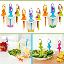 Dancing Doll Fruit Fork Cutlery Set with Stand Set of 6. - Justgrabit Inc.