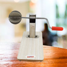 Stainless Steel Coconut Scraper with Wooden Base (1 Pc) - justgrabit.in | Just Grab It
