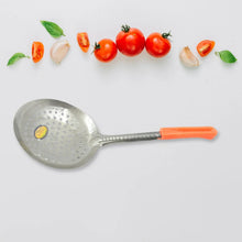 Colander Spoon, Non Slip Hand Polished Thickened Hot Pot Spoon for Kitchen for Restaurant, Stainless Steel Cooking Colander Skimmer Slotted Spoon Kitchen Strainer Ladle with Long Handle for Kitchen Cooking Baking (35 Cm) - Justgrabit Inc.