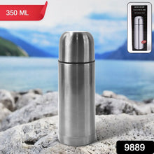 Stainless Steel Hot And Cold Water Bottle With Push - down Lid (350ml) - Justgrabit Inc.