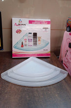 Bathroom Plastic Corner Shelf Rack Set for Wall Number of Shelves (3 Pcs Set) - justgrabit.in | Just Grab It