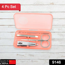 Mini Nail Clipper Set Beauty Nail Tool Set Multifunctional Beauty Set With Plastic Storage Case, (4 Pc Set) - justgrabit.in | Just Grab It