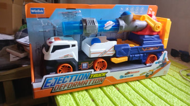 Large Truck Toys Include 2 Racing Cars+4 Ball, Light & Sounds (Battery Not Included) - justgrabit.in | Just Grab It