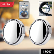 Car Blind Spot Side Mirror Round HD Glass Blindspot Mirror (2 Pcs Set) - justgrabit.in | Just Grab It