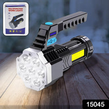 Portable Flashlight / Torch COB 7LED Hand Light USB Rechargeable Light with Side Light (1 Pc) - justgrabit.in | Just Grab It