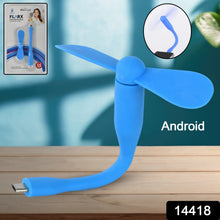 Micro / Android USB Mini Fan Flexible USB Fan (1 Pc) - justgrabit.in | Just Grab It