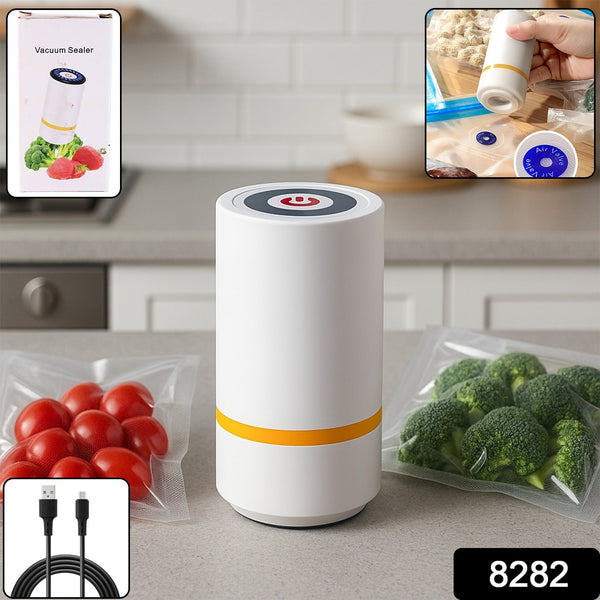 Portable USB Rechargeable Vacuum Sealer Machine (1 Pc) - justgrabit.in | Just Grab It