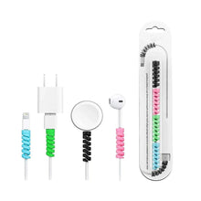 Spiral Charger Spring Cable Protector Data Cable Saver (Pack of 4) - Justgrabit Inc.
