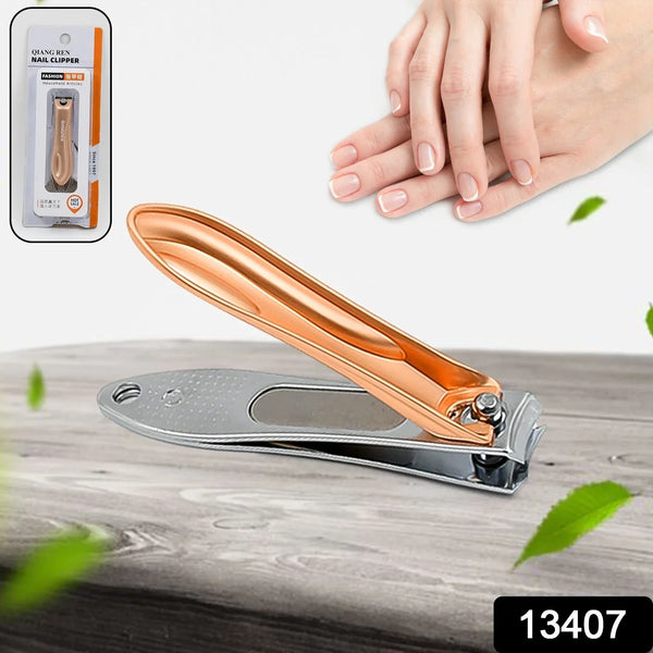 Stainless Steel Folding Portable Large Nail Clippers with Nail File (1 Pc) - justgrabit.in | Just Grab It