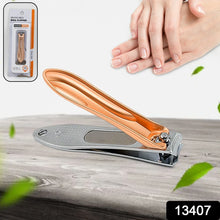 Stainless Steel Folding Portable Large Nail Clippers with Nail File (1 Pc) - justgrabit.in | Just Grab It