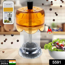 Miracle Transparent Plastic Salt and Pepper Grinder, Pepper Grinder Manual Pepper Grinding Tool, Pepper Crusher Grinder (1 Pc) - Justgrabit Inc.