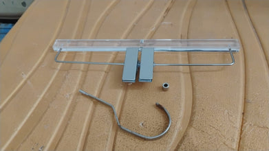 Heavy - Duty Transparent Acrylic Hanger With Adjustable Clips - justgrabit.in | Just Grab It