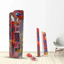 Cartoon Wooden Pencil Set for Kids Boys Return Gifts Birthday Party Space Stationary Set Pencil Eraser Sharpener Combo Kit for Kids Boys (Mix Color / 1 Set) - justgrabit.in | Just Grab It