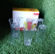 Stylish look Plastic Juicy Glass, Transparent Glasses Set 300ml (6pcs) - Justgrabit Inc.