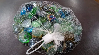 Glass Gem Stone, Flat Round Marbles Pebbles for Vase Fillers, Attractive pebbles for Aquarium Fish Tank. - Justgrabit Inc.