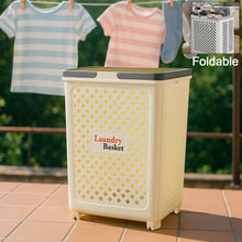 Multipurpose Foldable Laundry Basket with Wheels - justgrabit.in | Just Grab It
