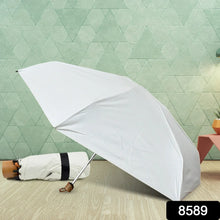 3 - Fold Sun & Rain Protective Solid Foldable Umbrella, (1 Pc) - Justgrabit Inc.