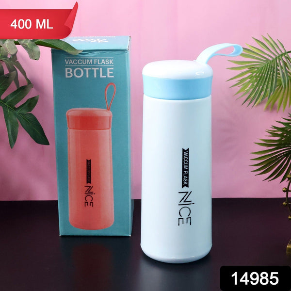 Plastic Flask Water Bottle - (Color Blue / 1 Pc / 400ML) - justgrabit.in | Just Grab It