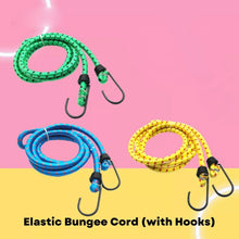 High Strength Elastic Bungee, Shock Cord Cables, Luggage Tying Rope with Hooks - Justgrabit Inc.