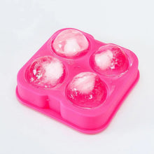 Ice Trays for Freezer Whiskey Ice Cube Plastic Ball Maker Mold Sphere Mould 4 Holes New Ice Balls Party Brick Round Tray Bar Tool ice for Whiskey - Justgrabit Inc.