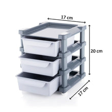 Mini 3 Layer Drawer Used for storing makeup equipment’s and kits used by women’s and ladies. - Justgrabit Inc.