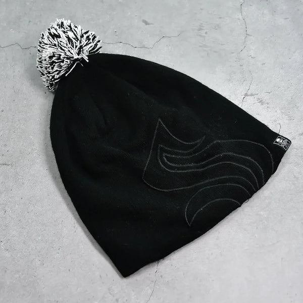 Men's and Women's Skull Slouchy Winter Woolen Knitted Black Inside Fur Beanie Cap. - Justgrabit Inc.