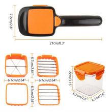 5 In 1 Nicer Dicer used for cutting and shredding of various types of food stuff in all kitchen purposes. - Justgrabit Inc.