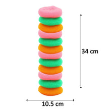 Plastic Scrubber Round Nylon Scrubbers (Pack of 12) - Justgrabit Inc.
