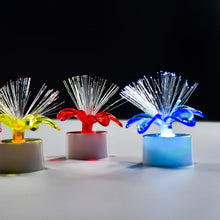 Fiber Optic Light, Mini Color Change LED Table Centerpieces, Light Up Candle, Diwali - Pack of 12 - Justgrabit Inc.
