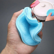 Silicone Dish Scrubber Sponge Mildew Free, Non Stick (Mix Color) - Justgrabit Inc.