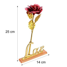 24k Gold Rose,hicoosee Gold Foil Plated Rose with LOVE Stand and Gift Box for Anniversary, Birthday, Wedding , Christmas ,Thanks giving - Justgrabit Inc.