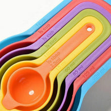 Plastic Measuring Spoons for Kitchen (6 pack) - Justgrabit Inc.
