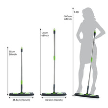 Multipurpose Wet and Dry Cleaning Microfiber Flat MOP Floor Cleaning Mop with , 360 Degree Rotating Head and Telescopic Handle Steel Rod Long Handle Dry Mops, Standard (1 Piece, Multi - Colour) - Justgrabit Inc.