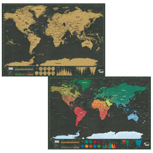 Scratch Off Map Interactive Vacation Poster World Travel Maps - Justgrabit Inc.