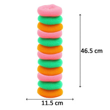 Plastic Scrubber Round Nylon Scrubbers (12Pcs Set) - Justgrabit Inc.