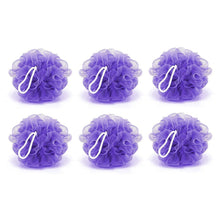 Bath Shower Loofah Sponge Pouf Body Scrubber (Pack of 6Pcs) - Justgrabit Inc.